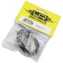 Yeah racing mozzi a c in alluminio nero con cuscinetti (2) x traxxas trx4