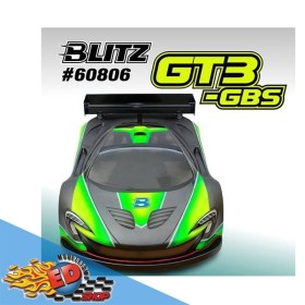 blitz 1/8 gt carrozzeria gt3 gbs per modelli 1/8 rally 1.0mm con alettone