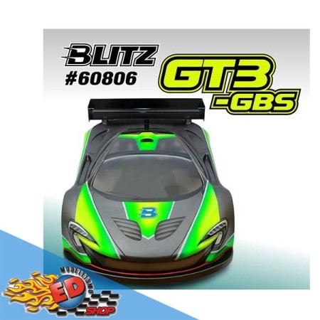 blitz 1/8 gt carrozzeria gt3 gbs per modelli 1/8 rally 1.0mm con alettone