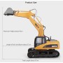 HUINA TOYS 1580 Escavatore RC in Metallo 2,4G 23ch V.4