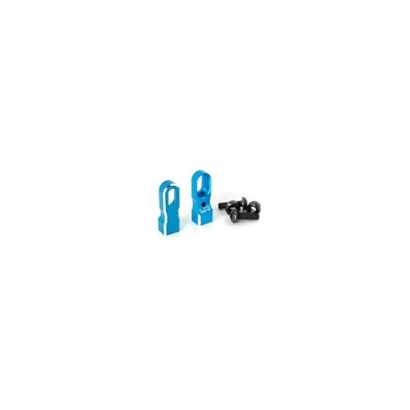 Yeah Racing Colonnine supporto servo regolabili in alluminio BLU