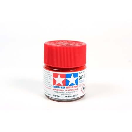 TAMIYA 81707 XF-7 Flat Red Colore Acrilico Opaco 10ml