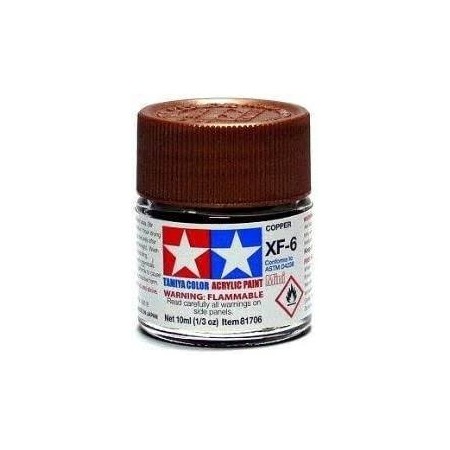 TAMIYA 81706 XF-6 Copper Colore Acrilico Opaco 10ml