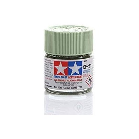 TAMIYA 81721 XF-21 Sky Colore Acrilico Opaco 10ml