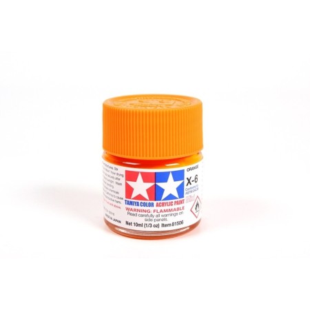 TAMIYA 81506 X-6 Orange Colore Acrilico Lucido 10ml