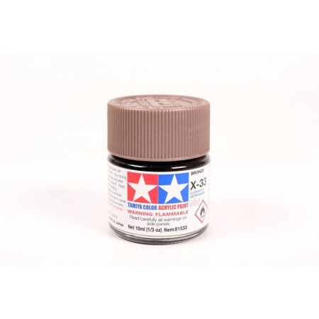 TAMIYA 81533 X-33 Bronze Colore Acrilico Lucido 10ml