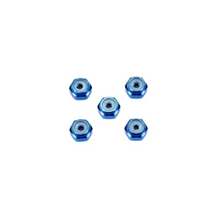 Tamiya 15500 Dadi 2mm Autobloccanti  Blu (5)