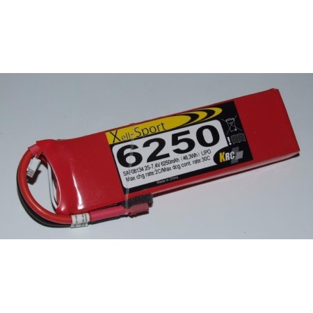 Batteria Lipo 7,4V 6250 mah