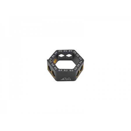 Calibro di Caduta AM 3,6-7,0 mm (0,2mm) Black Golden - AM-171101