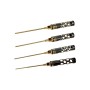 ARROWMAX Allen Wrench Set 1.5 2.0 2.5 und 3.0x120mm 4-Teilig. Black Golden