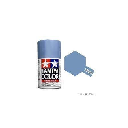 Tamiya TS-58 Pearl Light Blue Colore Spray per Plastica 100ml