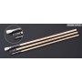 Tamiya 87066 Pennelli Basic Set (Flat Brush No. 3, Flat Brush No. 1 and Pointed Brush Small)