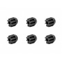 Tamiya 15453 Pignoni 8t rinforzati carbonio (6pz) Mini 4wd