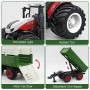 HUINA CH6644K Trattore RC con Rimorchio 2.4G Scala 1:24