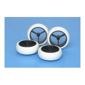 Tamiya 15414 Cerchi e Gomme Bombate Largo Diametro Mini 4wd