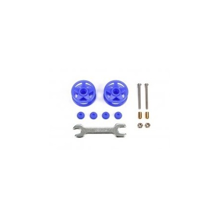 Tamiya 15532 Doppie Rotelle 19mm Blu Mini4wd