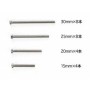 Tamiya 15508 Set Viti Acciaio Inox 30-25-20-15mm (8,8,4,4) Mini4wd