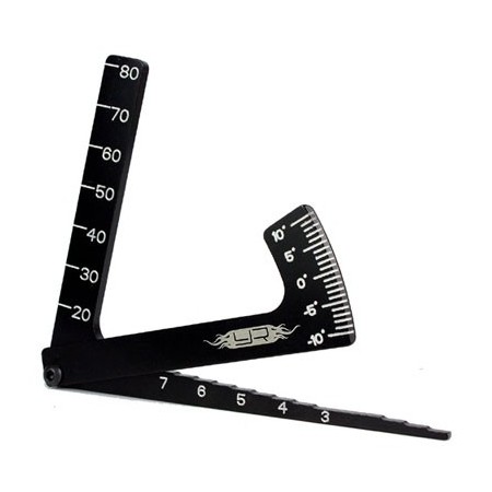 Yeah Racing misuratore camber / altezza telaio / altezza gomme NERO