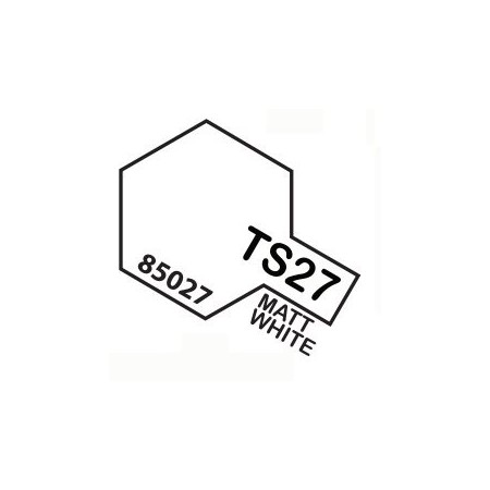 Tamiya TS-27 Matt White Colore Spray per Plastica 100ml