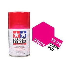 Tamiya TS-74 Clear Red Colore Spray per Plastica 100ml