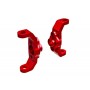 Traxxas 9733-RED Blocchetti Caster in Alluminio 6061-T6 Rosso Dx + Sx per 1/18