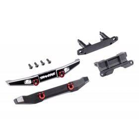 Traxxas 9735X Set paraurti anteriore e posteriore in alluminio 6061-T6 Neri per TRX4m Bronco 1:18