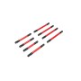 Traxxas 9749-RED Set completo tiranti sospensioni in alluminio 6061-T6 Anodizzato - Rosso Per 1/18
