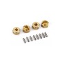 Traxxas 9750X Set Trascinatori Esagonali in Ottone 7mm + spine (4) per 1/18