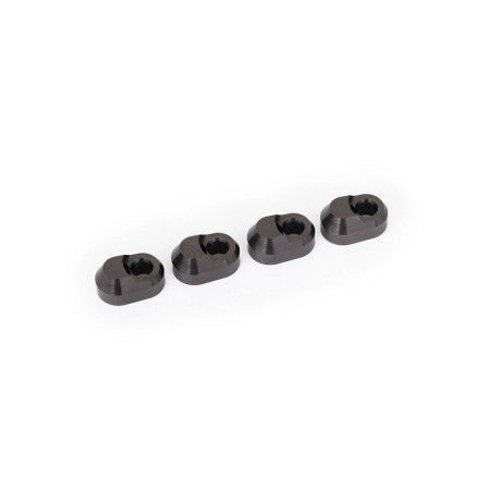 Traxxas 7743-GRAY Inserti fermi per perni sospensioni in alluminio (4) - Grigio