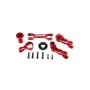 Traxxas 7746-RED Set Rinvio Sterzo Completo in alluminio 6061-T6 per Xmaxx - Rosso
