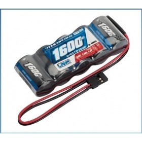 LRP XTEC RX-pack Straight 2/3A NiMH – JR – 6.0V – 1600mAh
