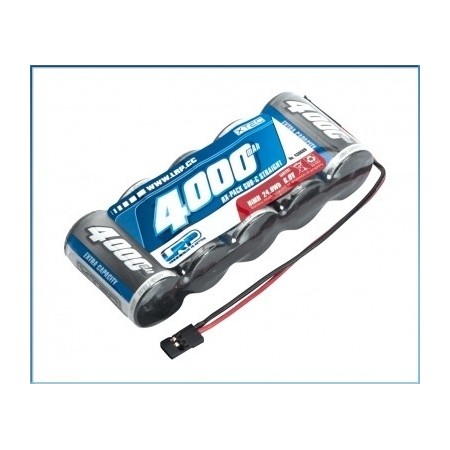 LRP XTEC 1/5 RX-pack Straight SubC NiMH – JR – 6.0V – 4000mAh