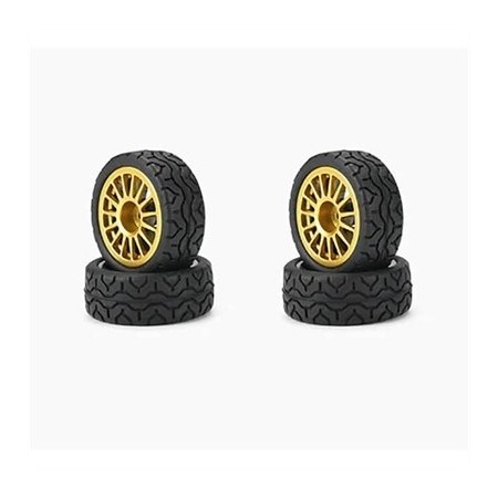 CARISMA GT24 SUBARU STI-9 Set Cerchi e gomme (4) 1/24