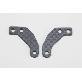 Yokomo supporto carbonio barilotto alluminio (2 Pezzi)