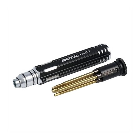 RockAmp cacciavite brugola 4 in 1 HSS Titan Plated (1.5-2.0-2.5-3.0mm)