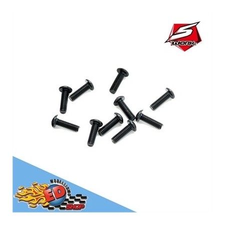 Sworkz hex soket oh/st screw m2.5x8mm (10)