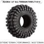 INJORA 1.0 Pneumatici Tutti i Terreni Super Soft Gomme