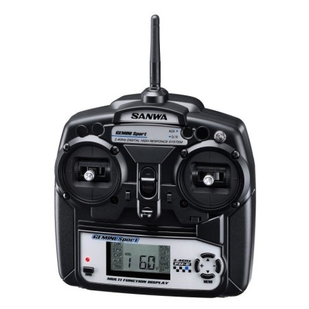 SANWA Gemini Sport + RX391W 2.4ghz 2CH FH-E radiocomando a stick
