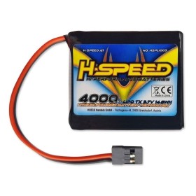 H-SPEED Pacco batterie LiPo per SANWA M17 4000mha 1S