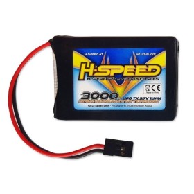 H-SPEED Pacco batterie LiPo per SANWA MT-44 MT-5 MT-R 3000mha 1S
