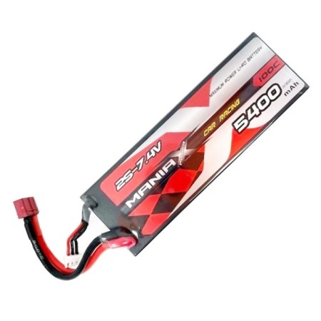 ManiaX 7.4V 5400mAh 100C 2S Lipo Car Racing