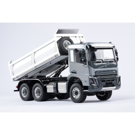 Double E  Autocarro con cassone ribaltabile Volvo FMX idraulico (bianco) Scala 1:14 RTR