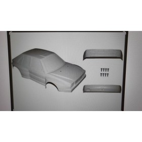 Carrozzeria Lancia Delta 1/5 in ABS completa di viti di fissaggio (senza decals e accessori)