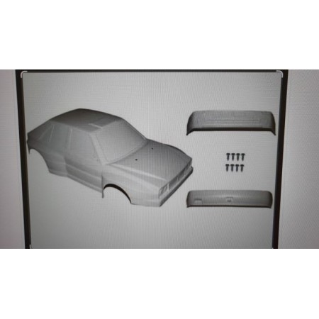 Carrozzeria Lancia Delta 1/5 in ABS completa di viti di fissaggio (senza decals e accessori)