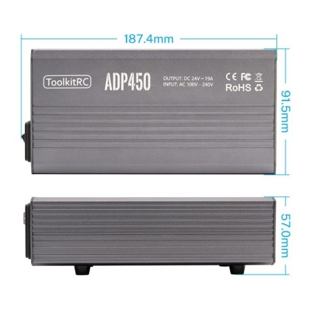 ToolkitRC ADP450 Alimentatore 450W 19A 24v 23400-EU