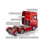 HUINA TOYS Camion Trattore Scania 770S 1/18 19CH Rosso