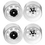 5 Lug Deep Dish Wagon 1.9" Steel Stamped Beadlock Wheels (White)