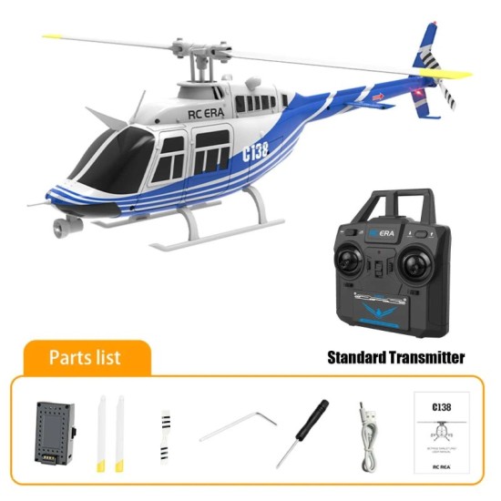 RADIOSISTEMI Elicottero RC ERA C138 Bell 206 6CH 1:33 2.4GHz RTF