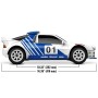 Traxxas Mini RALLY Ford RS200 VXL-3s 4wd TQi TSM RTR
