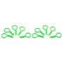 Clip per  1/10 - verde fluorescente (10) ARROWMAX